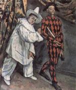 Paul Cezanne Pierrot and Harlequin oil painting artist